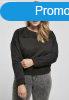 Urban Classics Ladies Short Oversized Lace Inset Crew black