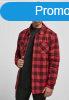 Urban Classics Padded Check Flannel Shirt black/red