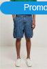 Urban Classics Organic Denim Cargo Shorts mid indigo washed