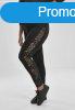 Urban Classics Ladies Lace Striped Leggings black