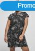 Urban Classics Ladies Bleached Dress black/grey