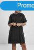 Urban Classics Ladies Boxy Lace Hem Tee Dress black