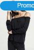 Urban Classics Ladies Cold Shoulder Smoke Longsleeve black