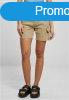 Urban Classics Ladies High Waist Cargo Shorts unionbeige