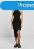 Urban Classics Ladies Midi Rib Knit Crossed Back Dress black