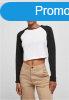 Urban Classics Ladies Organic Cropped Retro Baseball Longsle