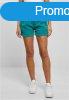 Urban Classics Ladies Stone Washed Shorts watergreen