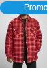 Urban Classics Plaid Quilted Shirt Jacket red/black
