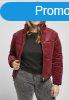 Urban Classics Ladies Corduroy Puffer Jacket burgundy