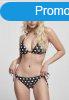 Urban Classics Ladies Pattern Bikini polkadots black