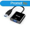 Equip talakt - 133384 (USB-A3.0 to VGA, fekete)