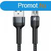 USB mikrokbel Remax Jany Alloy, 1m, 2,4A (fekete)