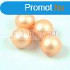 Cseh prselt gyngy - Matte Pearl Peach - 4mm