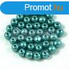 Cseh prselt goly gyngy - Saturated Metallic Teal - 3mm