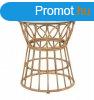 Rattan lerakasztal, veg lappal, kerek, 50 cm - MISTRAL2 - 