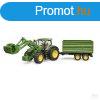 Bruder U03155 John Deere 7R 350 homlokrakodval s ptkocsiv