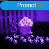 Napelemes cseresznyevirg LED fnyfzr lila
