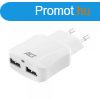 ACT AC2115 USB Charger 2-port 2.4A 12W Smart IC White