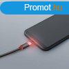 Delight MicroUSB Adatkbel LED 1m Black