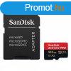 Sandisk 512GB microSDXC Class 10 U3 V30 A2 Extreme Pro + ada