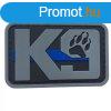 WARAGOD K9 Paw PVC rtt, fekete-szrke