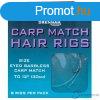 Drennan Carp Match Hair Rigs 12-6lb elkttt horog