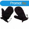 MFH Fleece Gloves, black, with pull loops tli keszty