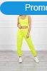 Crop-top trningruha pnttal 9334 neon srga