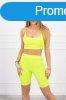 Crop top s rvid leggings szett magas derek 9354 neon srg