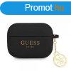 Guess 4G Charms Apple Apple Airpods Pro szilikon tok fekete 