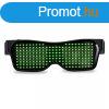 Parti szemveg, vilgt szemveg, LED kijelzs szemveg Zl