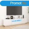 magasfny fehr TV-szekrny LED-lmpkkal 180 x 35 x 40 cm