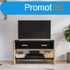 vidaXL fekete szerelt fa TV-szekrny 82x38x45 cm