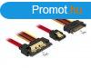 DeLock Cable SATA 6Gb/s 7pin receptacle+SATA 15pin power plu