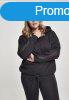 Urban Classics Ladies Oversized Tech Mesh Inset Hoody black