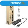 Club3D USB 3.2 Gen1 Type-A 3 Ports Hub with Gigabit Ethernet