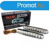 Univerzlis auts LED nappali menetfny, DRL, 2x8W, E4 jell