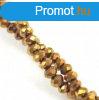 Csiszolt fnk gyngy - Golden Bronz - 2x3mm - szlon