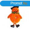 Halloween dekorcis figura (narancssrga tk boszorkny fek