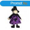 Halloween dekorcis figura (boszorkny fekete kalapban s l