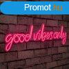 Good Vibes Only - Pink Dekoratv manyag LED vilgts 76x2x