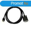OEM DVI-D -> HDMI M/M video jelkbel 2m fekete