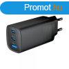 Gembird 3-port 65W GaN USB PowerDelivery fast charger Black