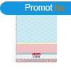 Spirlfzet Herlitz Graphic Pastel Blue, A/4, kocks, 80 lap