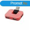 Gaia pink 4 portos USB eloszt 