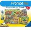 Ravensburger: Puzzle 3x49 db - let a farmon