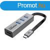 Promate USB Hub - MEDIAHUB C3 (USB-C 4in1 HUB, 1x4K HDMI, 2x