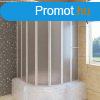 Zuhanyz kdparavn 140 x 168 cm 7 panelek behajthat trlk