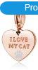 S`Agap&#xF5; Bronz med&#xE1;l I love my cat SHA341