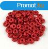 Cseh prselt O gyngy - O-bead - Lavared -1x4mm